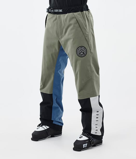 Blizzard Track Skihose Herren Greenish/Light Grey/Black/Blue Steel