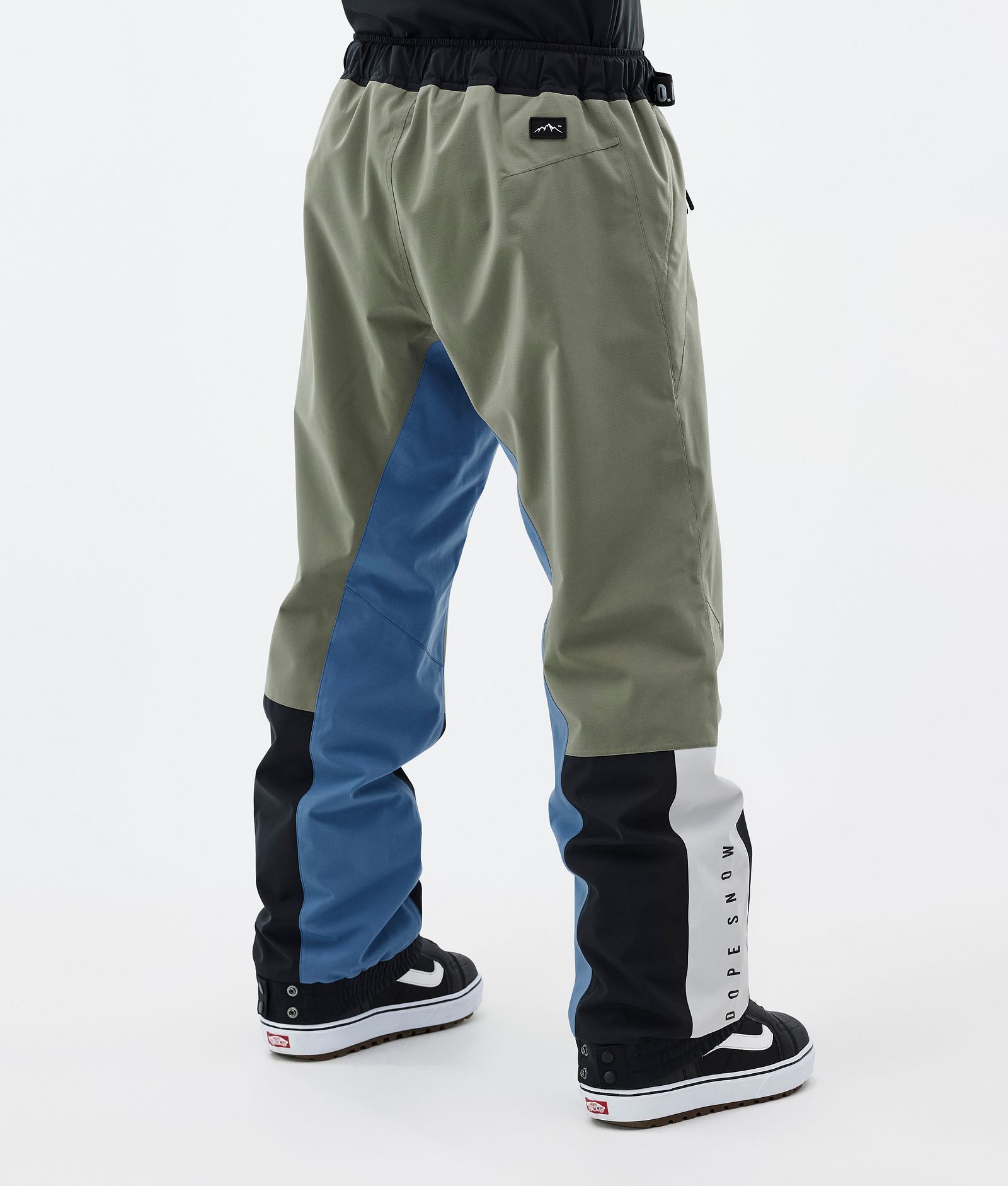 Dope Blizzard Track Pantalones Snowboard Hombre Greenish/Light  Grey/Black/Blue Steel - Verde