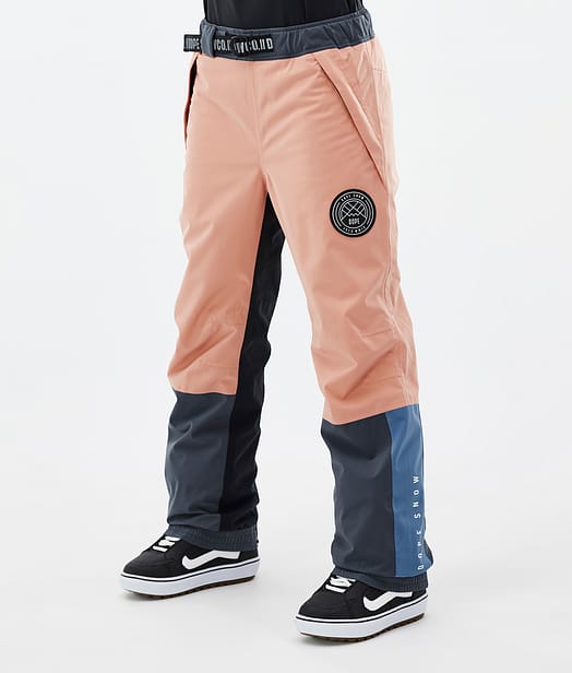 Blizzard Track W Pantaloni Snowboard Donna Faded Peach/Blue Steel/Black/Metal Blue