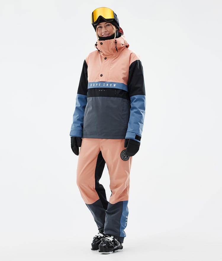 Blizzard Track W Ski Pants Women Faded Peach/Blue Steel/Black/Metal Blue