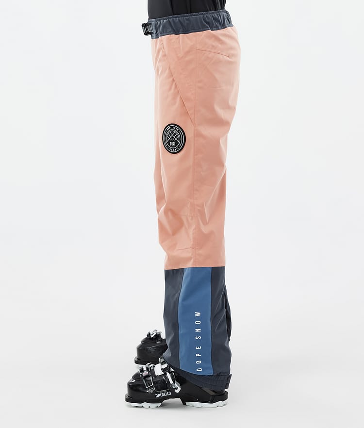 Blizzard Track W Pantalon de Ski Femme Faded Peach/Blue Steel/Black/Metal Blue, Image 3 sur 5