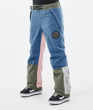 Blizzard Track W Pantaloni Snowboard Donna Blue Steel/Light Grey/Soft Pink/Greenish