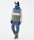 Blizzard Track W Snowboard Pants Women Blue Steel/Light Grey/Soft Pink/Greenish