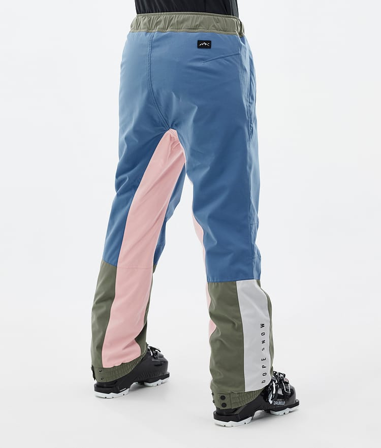 Blizzard Track W Pantaloni Sci Donna Blue Steel/Light Grey/Soft Pink/Greenish, Immagine 4 di 5