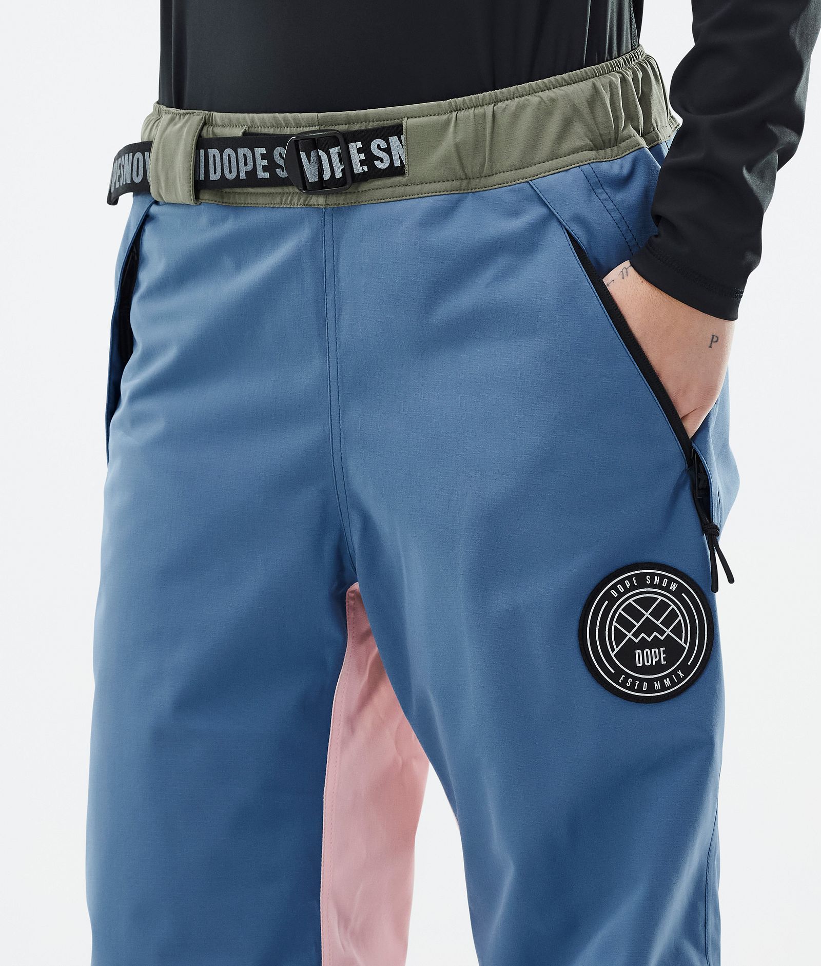 Blizzard Track W Ski Pants Women Blue Steel/Light Grey/Soft Pink/Greenish