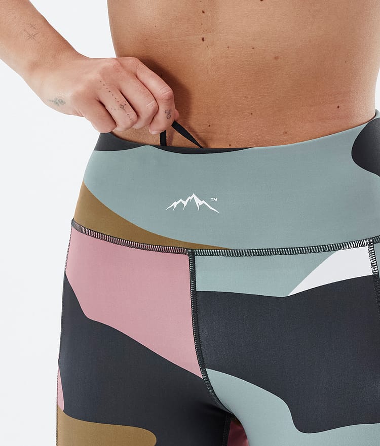 Lofty Tech Leggings Women Shards Gold Muted Pink, Image 6 of 8