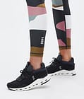 Lofty Tech Leggings Damen Shards Gold Muted Pink, Bild 8 von 8