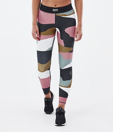 Razor Leggings Damen Shards Gold Muted Pink