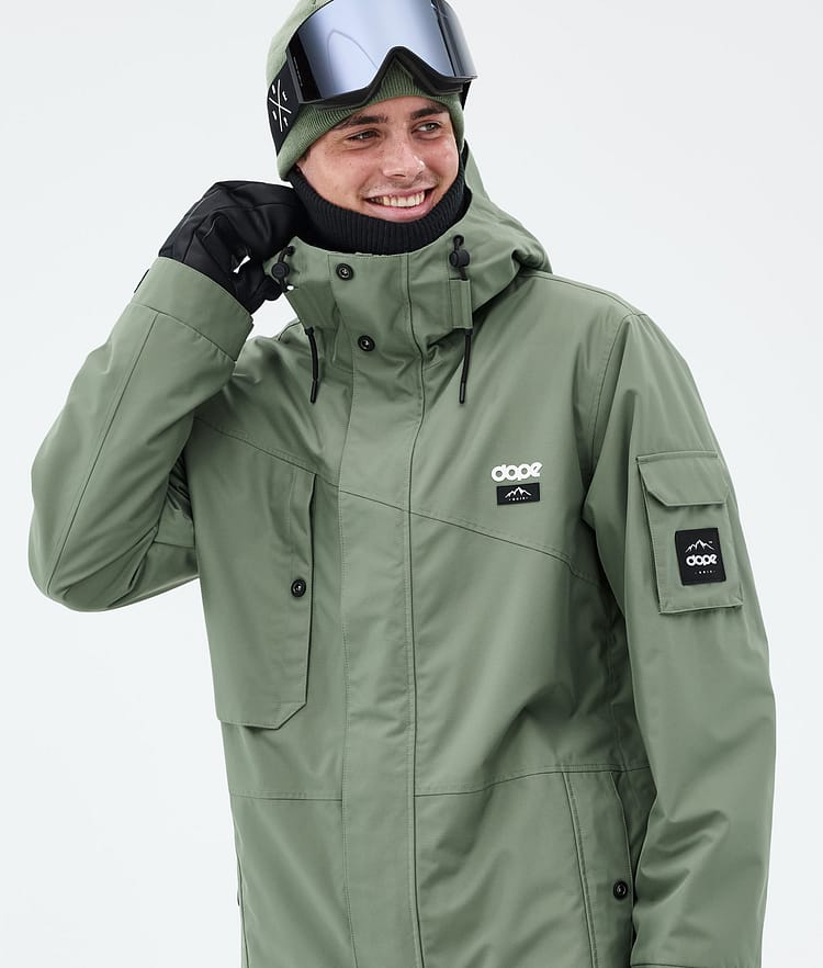 Adept Kurtka Snowboardowa Mężczyźni Moss Green Renewed, Zdjęcie 2 z 10