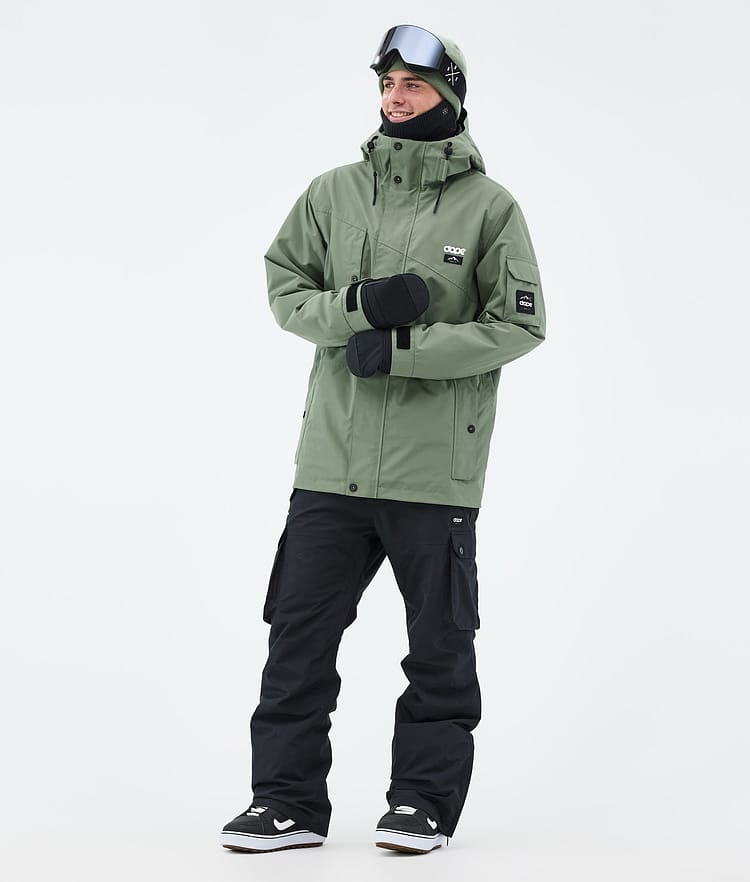 Adept Kurtka Snowboardowa Mężczyźni Moss Green Renewed, Zdjęcie 3 z 10