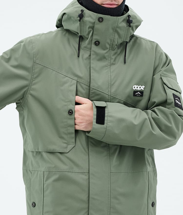 Adept Kurtka Snowboardowa Mężczyźni Moss Green Renewed, Zdjęcie 9 z 10