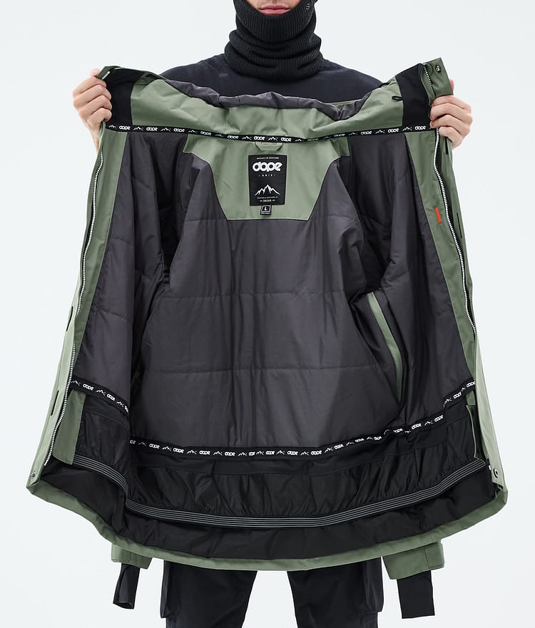 Adept Kurtka Snowboardowa Mężczyźni Moss Green Renewed, Zdjęcie 10 z 10