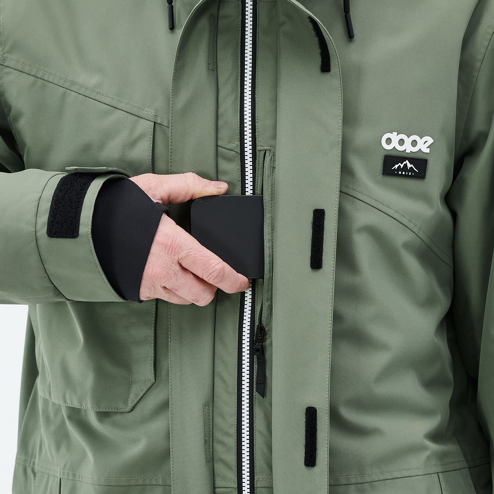 Dope Adept Snowboard Jacket Men Moss Green | Dopesnow CA