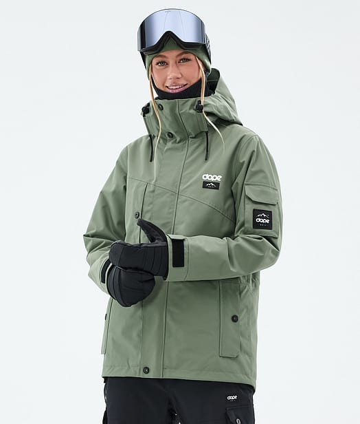 Adept W Chaqueta Snowboard Mujer Moss Green