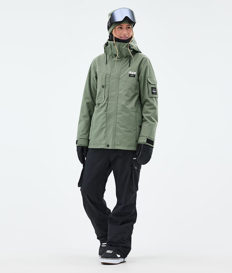 Adept W Veste Snowboard Femme Moss Green, Image 3 sur 10