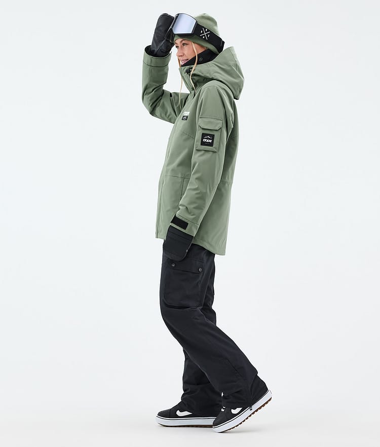 Adept W Veste Snowboard Femme Moss Green, Image 4 sur 10
