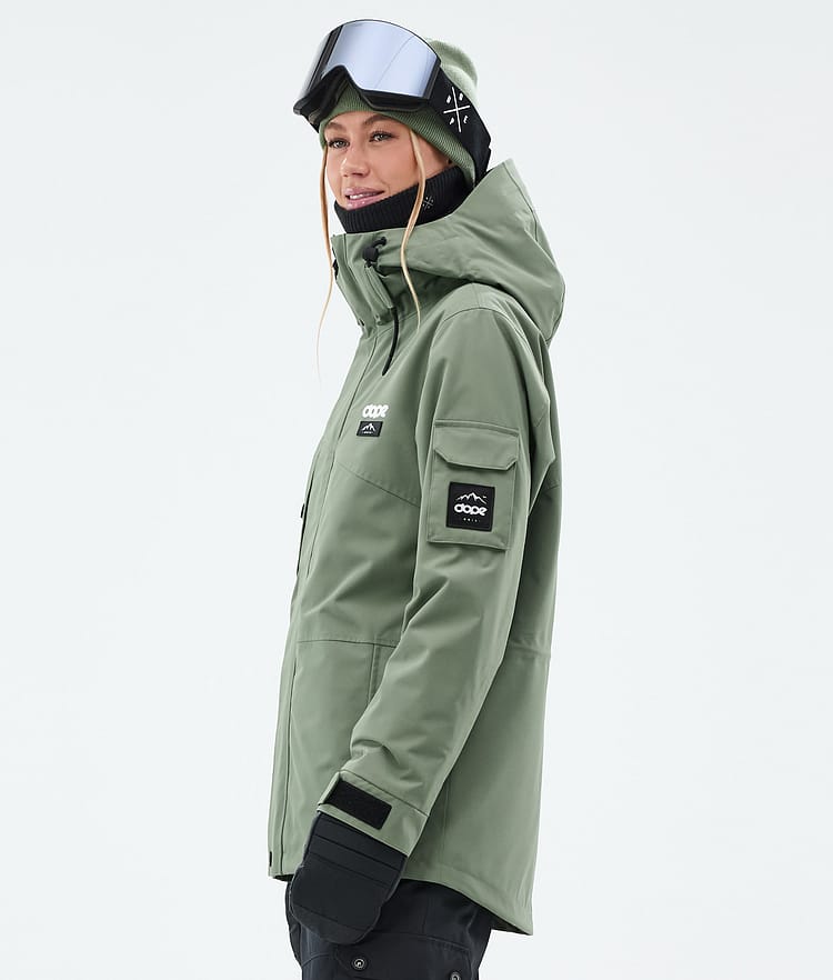 Adept W Skijacke Damen Moss Green, Bild 6 von 10