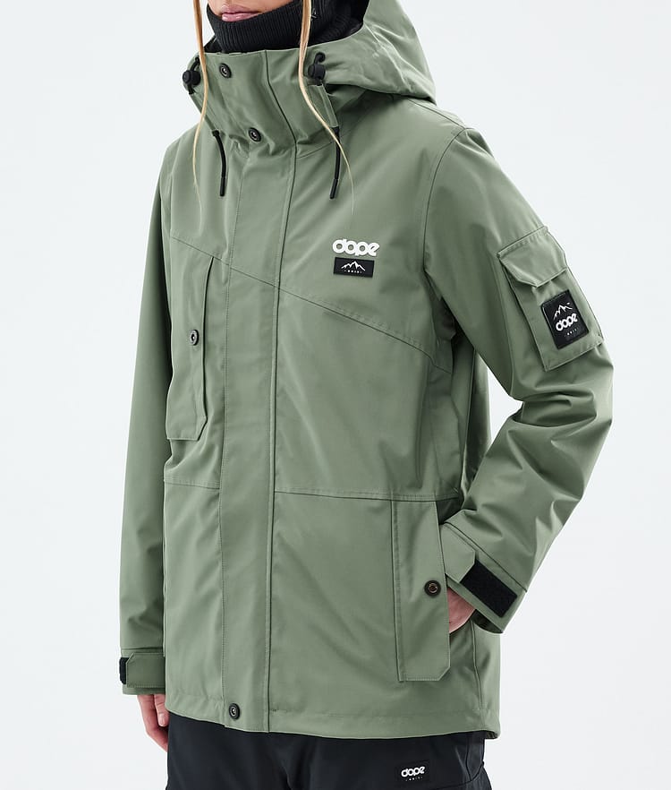 Adept W Skijacke Damen Moss Green, Bild 8 von 10