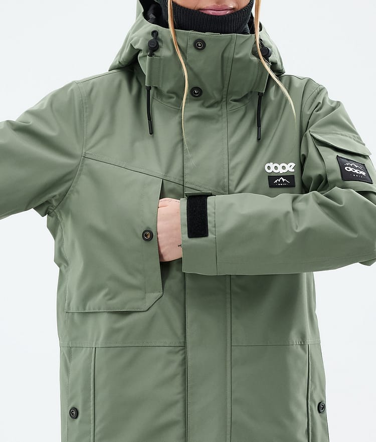 Adept W Skijacke Damen Moss Green, Bild 9 von 10