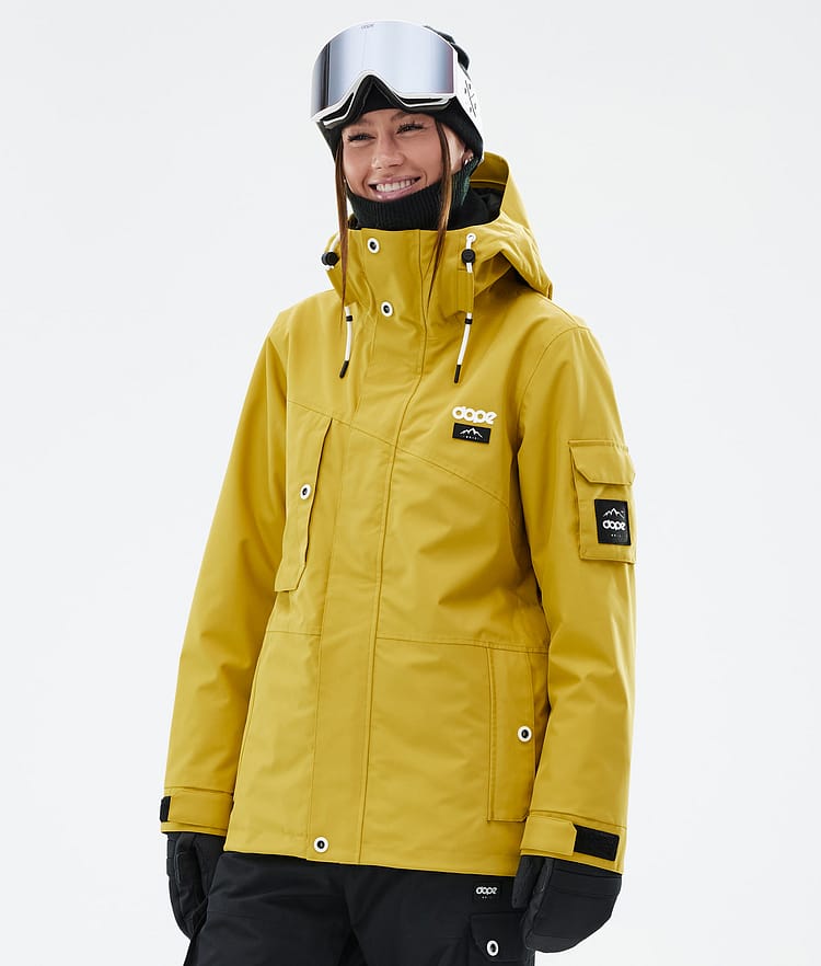 Adept W Lyžařská Bunda Dámské Yellow, Obrázek 1 z 9