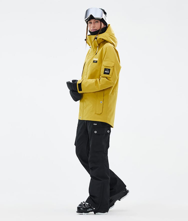 Adept W Lyžařská Bunda Dámské Yellow, Obrázek 3 z 9