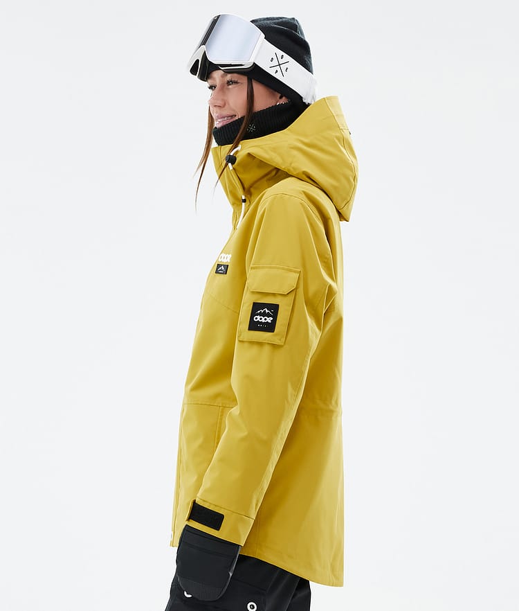 Adept W Lyžařská Bunda Dámské Yellow, Obrázek 5 z 9