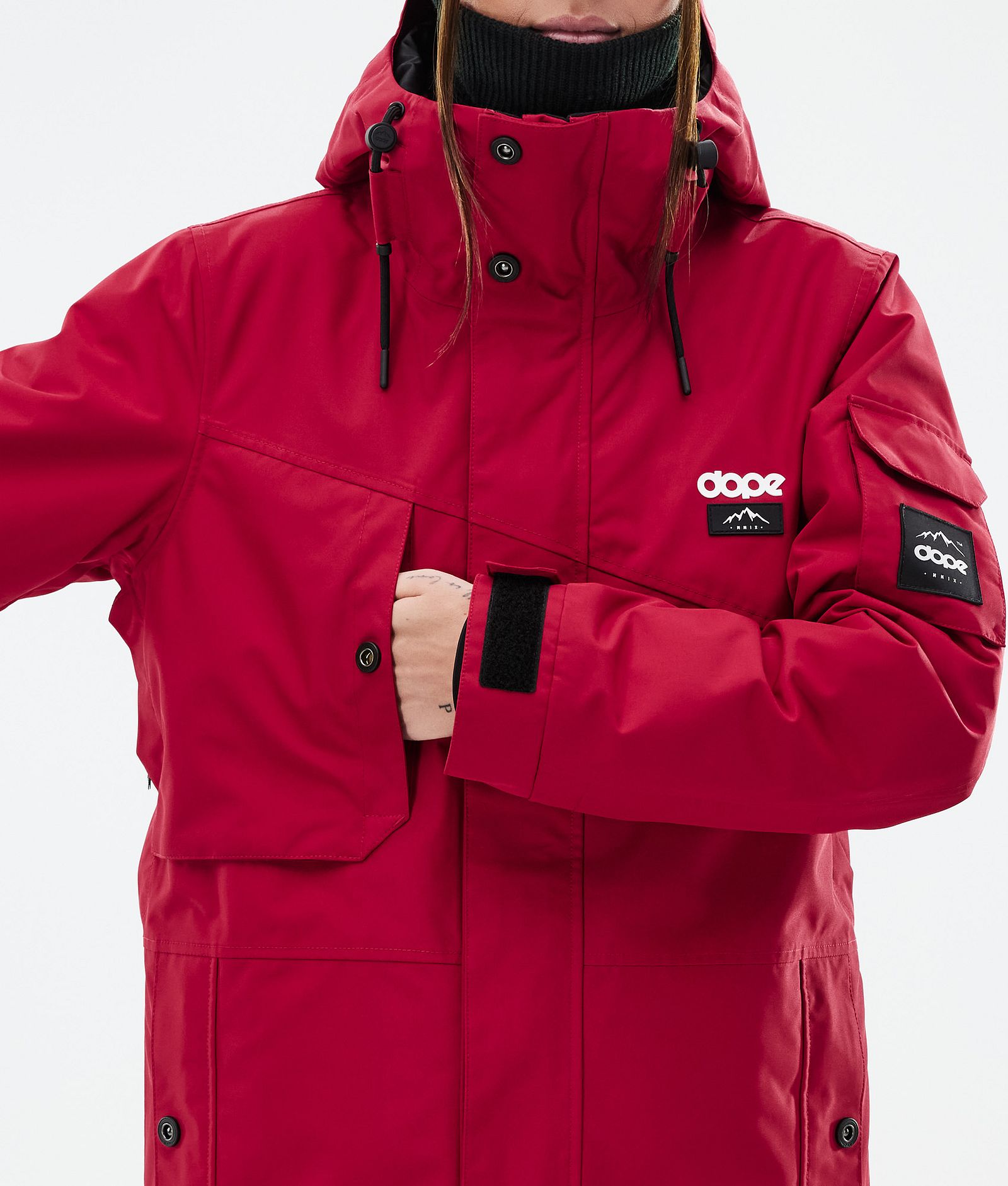 Adept W Snowboardjacke Damen Deep Red Renewed, Bild 8 von 9