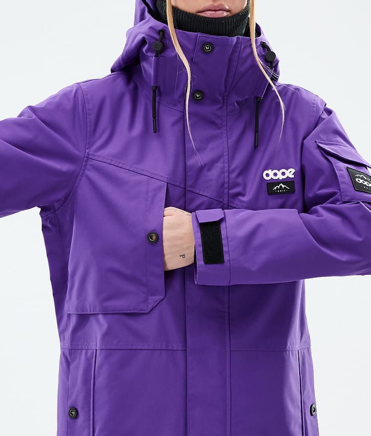 Adept W Snowboardjakke Dame Vivid Purple, Bilde 9 av 10