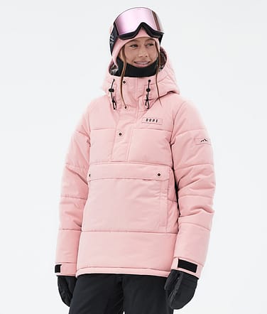 Puffer W Veste de Ski Femme Soft Pink