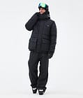 Puffer Full Zip Ski Jacket Men Black, Image 2 of 9