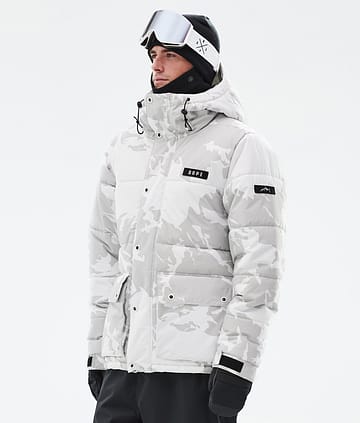 Puffer Full Zip 24 Giacca Snowboard Uomo Grey Camo Renewed