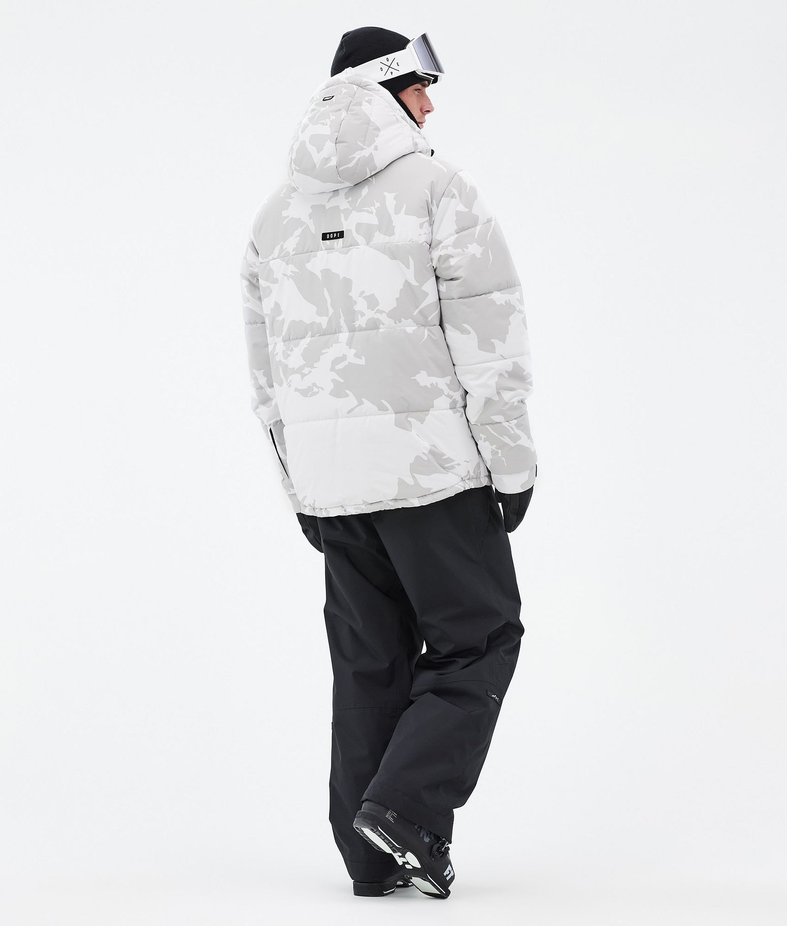 Puffer Full Zip Veste de Ski Homme Grey Camo, Image 4 sur 9