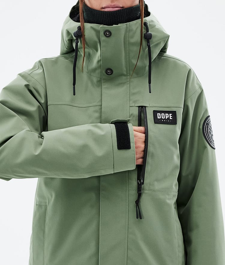 Blizzard W Full Zip Kurtka Narciarska Kobiety Moss Green, Zdjęcie 8 z 9