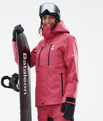 Fawk W Snowboard Jacket Femme Light Red