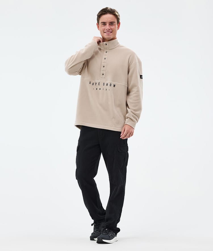 Comfy Fleecepullover Herren Sand, Bild 3 von 6