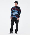 Comfy Fleecepullover Herren Shards Burgundy Blue, Bild 3 von 6