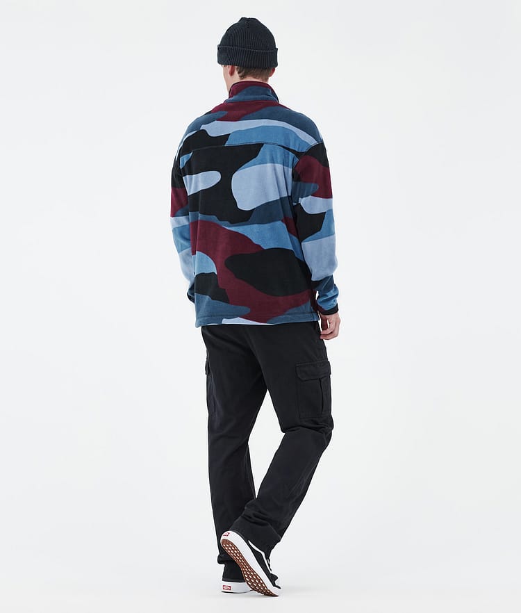 Comfy フリースセーター メンズ Shards Burgundy Blue, 画像4 / 6
