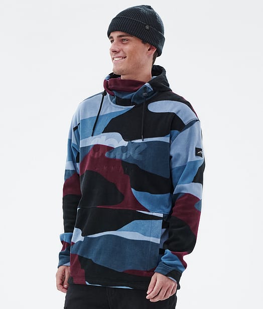 Cozy II Bluza Polarowa Mężczyźni Shards Burgundy Blue