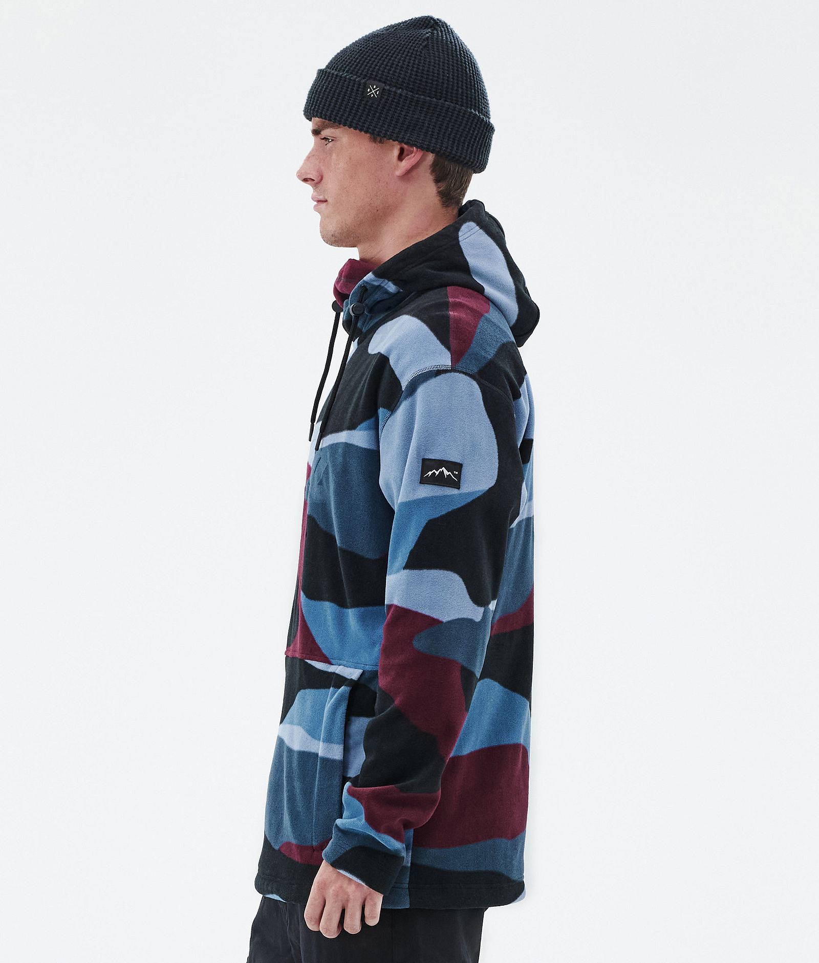 Cozy II フリースパーカー メンズ Shards Burgundy Blue, 画像5 / 7