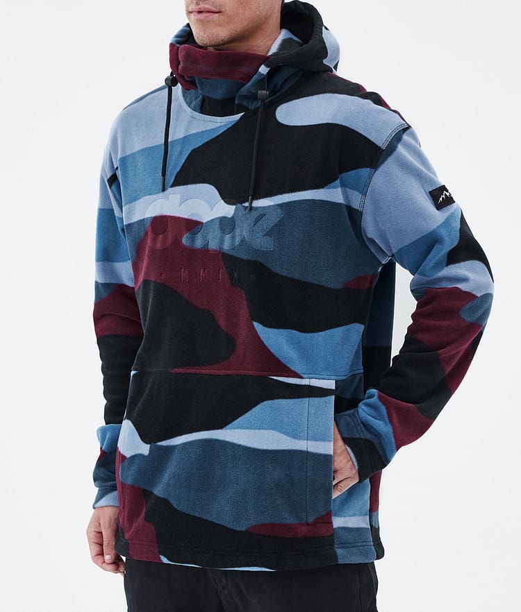 Cozy II フリースパーカー メンズ Shards Burgundy Blue, 画像7 / 7
