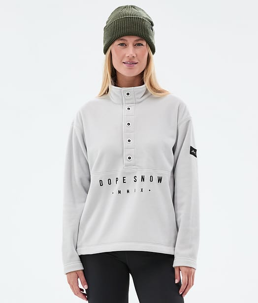 Comfy W Fleecepullover Damen Light Grey