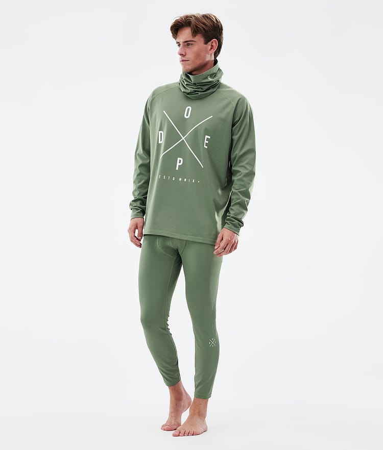 Snuggle ベースレイヤーパンツ メンズ 2X-Up Moss Green, 画像3 / 7