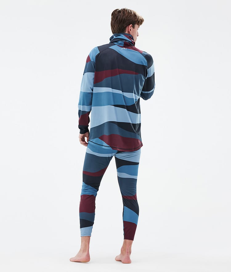 Snuggle ベースレイヤーパンツ メンズ 2X-Up Shards Burgundy Blue, 画像4 / 7