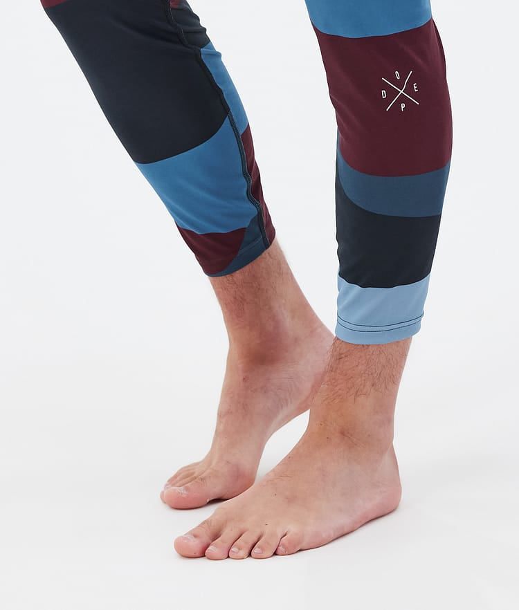 Snuggle ベースレイヤーパンツ メンズ 2X-Up Shards Burgundy Blue, 画像7 / 7