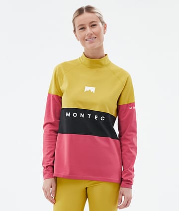 Alpha W Base Layer Top Femme Yellow/Black/Light Red