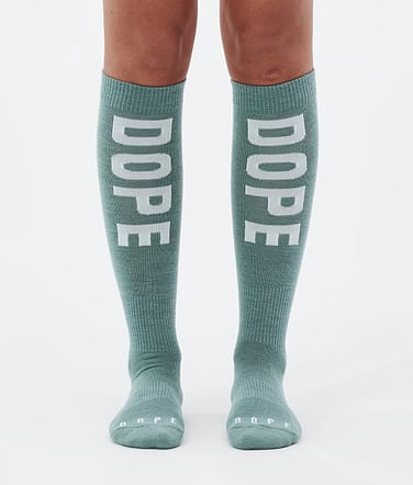 Essential Ski Socks Faded Green