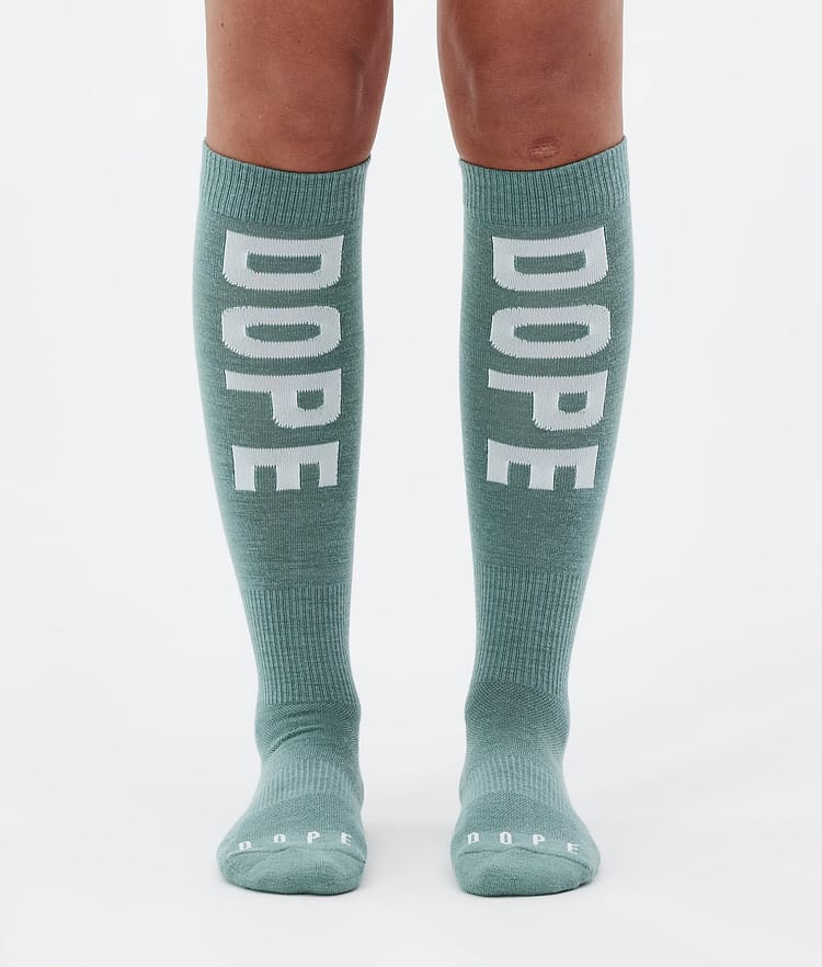 Essential Chaussettes de ski Faded Green, Image 1 sur 3