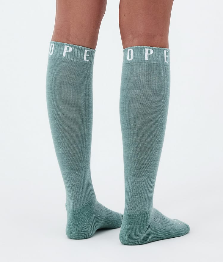 Essential Chaussettes de ski Faded Green, Image 3 sur 3