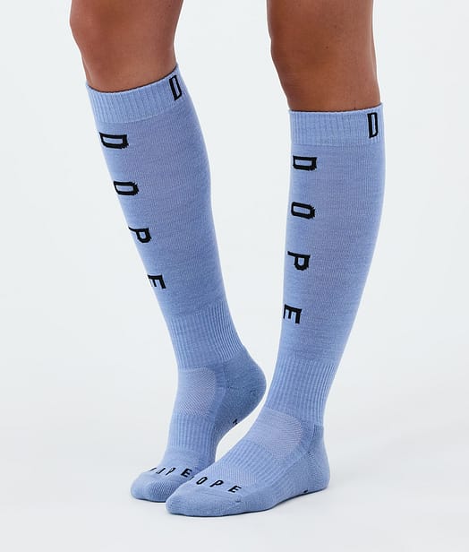 Essential Ski Socks Soft Blue