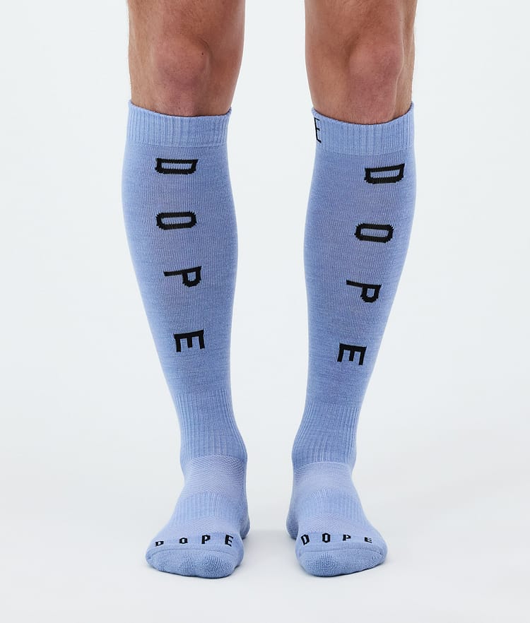 Essential Ski Socks Soft Blue, Image 2 of 3